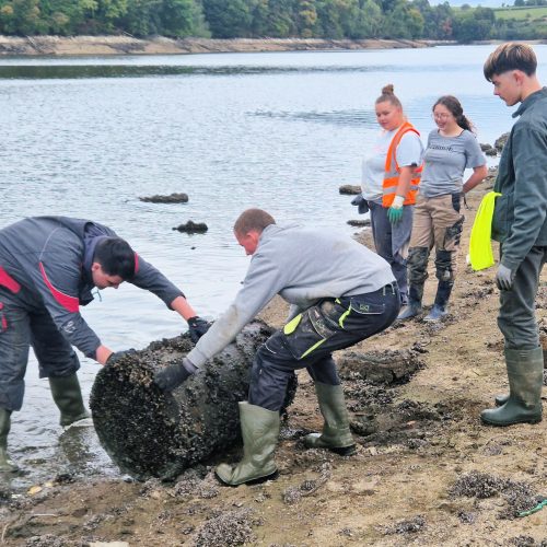 Ramassage des déchets avec la DAME de Falaise